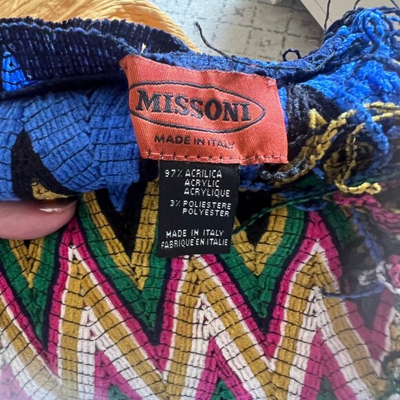 Missoni Zig Zag Chevron Colorful Scarf - Picture 2 of 4